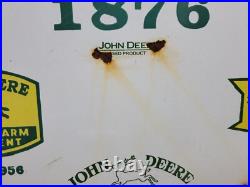 John Deere Porcelain Sign 30 Scarce Rare Farming Tractor Dealer Sales Garage