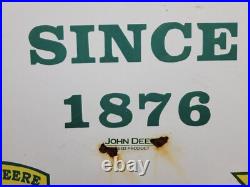 John Deere Porcelain Sign 30 Scarce Rare Farming Tractor Dealer Sales Garage