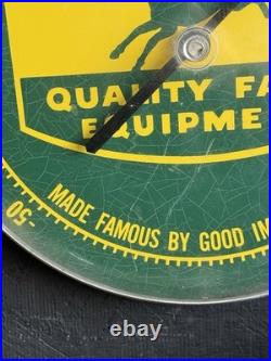 John Deere Quality Farm Equipment Advertising Thermometer