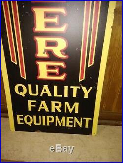 John Deere Quality Farm Equipment Metal Shop Sign 15x46