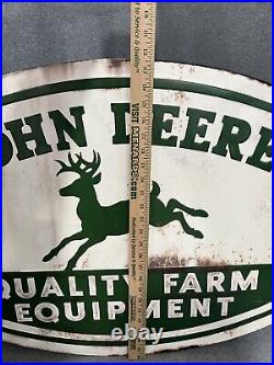 John Deere Quality Farm Equipment Metal Sign -30 Inch NEW