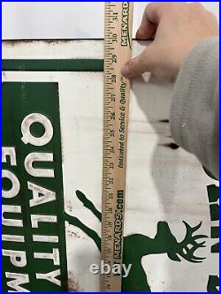 John Deere Quality Farm Equipment Metal Sign -30 Inch NEW