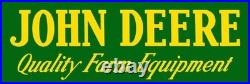 John Deere Quality Farm Equipment NEW Steel Sign 16 x 48 XXL Size