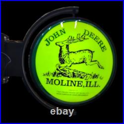 John Deere Rotating LED Sign / Farm Tractor Signs / Barn Man Cave Garage Mens