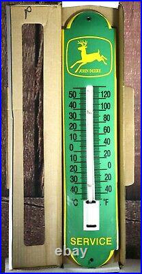 John Deere Service, Porcelain Wall Thermometer