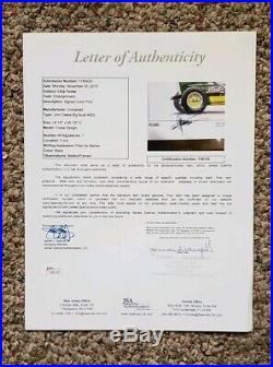John Deere Sign Autograph Jsa Chip Foose 4020 Dealer Advertising Farm Equipment