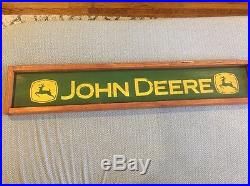 John Deere Sign Wood Display Advertising Tractor Car Original Vintage Antique