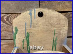 John Deere Sweep Shovels Wood Box Tractor Advertising Tool Paint Sign