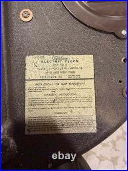 John Deere Telechron Advertising Wall Clock Yellow Green Black