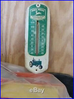 John Deere Thermometer VARY RARE original WORKS 12 inches by 4.5