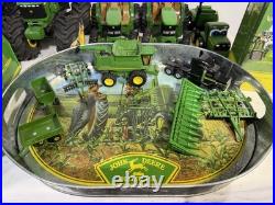 John Deere Toy Tractor & Collectible Lot Tin Signs Tray Truck Combine