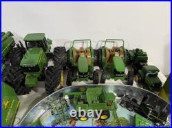 John Deere Toy Tractor & Collectible Lot Tin Signs Tray Truck Combine