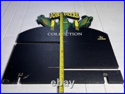 John Deere Tractor & Advertising Logo Shelf Sitter Set With Two Tiered Display