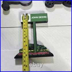 John Deere Tractor & Advertising Logo Shelf Sitter Set With Two Tiered Display