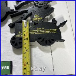 John Deere Tractor & Advertising Logo Shelf Sitter Set With Two Tiered Display