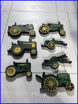 John Deere Tractor & Advertising Logo Shelf Sitter Set With Two Tiered Display