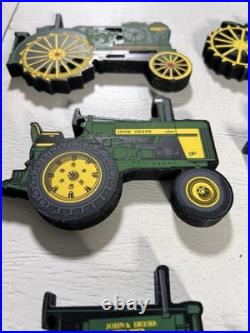 John Deere Tractor & Advertising Logo Shelf Sitter Set With Two Tiered Display