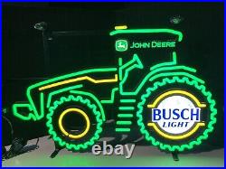 John Deere Tractor Busch Light LED / Neon Farming New in Box