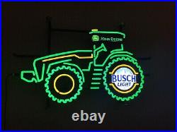 John Deere Tractor Busch Light LED/Neon Sign
