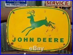 John Deere Tractor Dealer's Sign