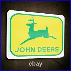 John Deere Tractor Illuminated Led Light Box Wall Garage Sign Agricultural Xr8 John Deere Tractor Illuminated Led Light Box Wall Garage Sign Agricultural Xr8