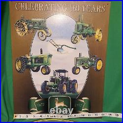 John Deere Tractor Metal Sign 1997 Celebrating 160 yrs + oblong John deere sign