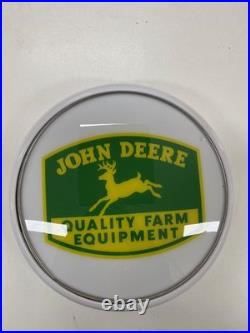 John Deere Tractor Mower Bar Lighting Wall Sign Light Button White