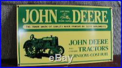 John Deere Tractor's, 2 Cylinder Tractor Porcelain Sign