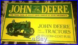 John Deere Tractor's, 2 Cylinder Tractor Porcelain Sign