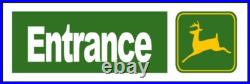 John Deere Tractors ENTRANCE New Metal Sign 12 x 36 USA Steel