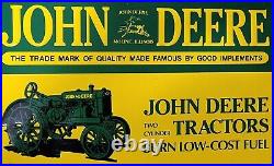 John Deere Tractors Sold Here Metal Sign 11x15 1/4used