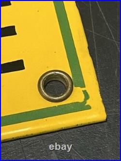 John Deere Tractors Sold Here Porcelain Enamel sign 10x14 Heavy Sign NICE