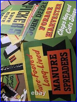 John Deere Vintage Advertising Banner Banners Sign Signs 1940s-50s New Old Stock