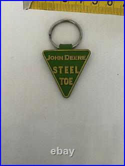 John Deere Vintage Extremely Rare Keychain Steel Toe Advertising