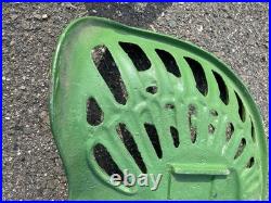 John Deere Vintage Farm Tractor Cast Iron Seat 1847 Deer Sign Antique