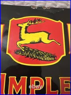 John Deere Vintage Porcelain Sign 7.5 X 18