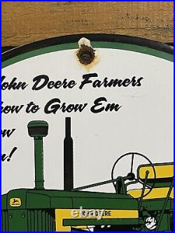 John Deere Vintage Porcelain Tractor Sign Farming 10 Advertising Plaque Gas Oil John Deere Vintage Porcelain Tractor Sign Farming 10 Advertising Plaque Gas Oil