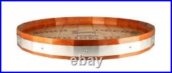 John Deere Wooden Whiskey Barrel Top Sign LP85812