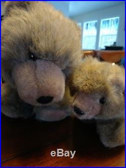 John Deere advertising Customer Protection Plan Stuffed Bears with sign RARE NR