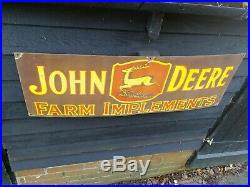 John Deere enamel sign Farm enamel sign sign porcelain sign Farm implements sign