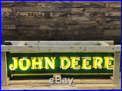 John Deere porcelain face Neon sign original