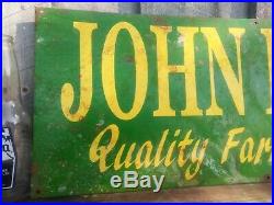 John Deere quality farm equipment Vintage Sign