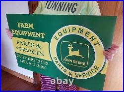 John Deere sign vintage style dealer display large