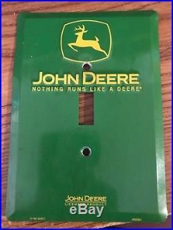 John deere collectibles 12 piece plate and bowl set, mugs, pictures, signs etc