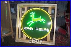 John deere neon sign