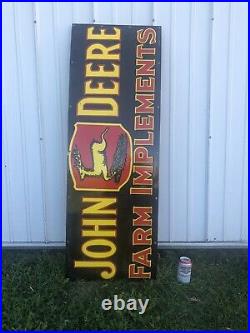 John deere porcelain sign. Vintage Gas Oil Beer Advertising Patina