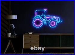 John smith Deere Farm Tractor Busch Light Beer LED Neon Light Lamp Sign Dimmer