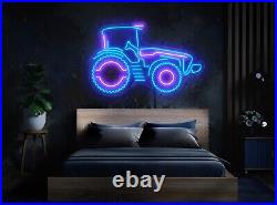 John smith Deere Farm Tractor Busch Light Beer LED Neon Light Lamp Sign Dimmer