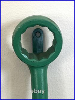 Large Handmade Steampunk John Deere Wrench Wall Art Sign HEAVY 21x15 Welded Tool