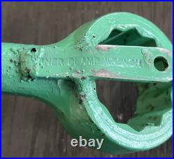 Large Handmade Steampunk John Deere Wrench Wall Art Sign HEAVY 21x15 Welded Tool